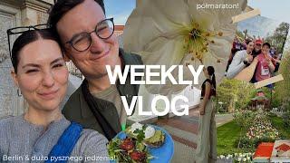 WEEKLY VLOG  wiosna w Berlinie  wrażenia po półmaratonie  postępy Tadzika 