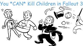 Most Players Dont Realize That You Actually CAN Kill Children In Fallout 3