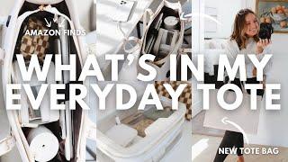 Whats In My Everyday Tote new Amazon tote bag + work essentials + how I organize