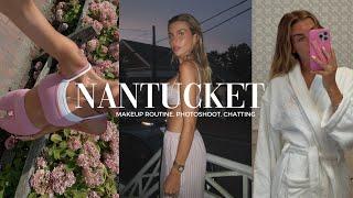 Nantucket Vlog my natural makeup routine photoshoot chatting