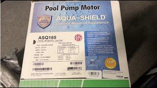 Unboxing the Aqua Shield Pool Pump Motor ASQ165