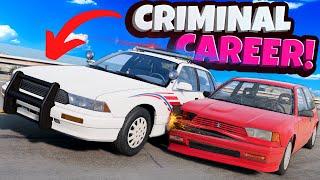 NEW BeamNG Drive Career Mode Mod Makes Police Chases Profitable?