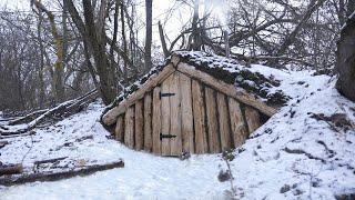 Строительство полного зимнего подземного убежища для выживания в лесу