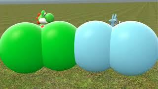 Yoshi and Lucario fart