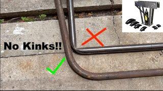 How to Bend Pipe with NO KINKS - Tips and Tricks - Featuring Harbor Fright 12 TON Pipe Bender.