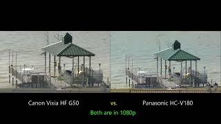 Canon Vixia HF G50 vs. Panasonic HC-V180 Videos Comparison