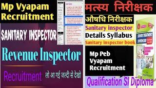SANITARY INSPECTOR BOOK MP VYAPAM RECRUITMENT  Mp Peb Recruitment Sanitary inspector Book  