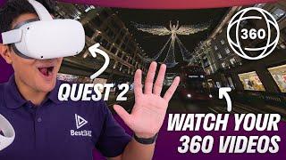 How To Watch Your Own 360 Videos On Oculus Quest 2  Tutorial