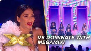 V5 DOMINATE with motivational megamix  Live Week 3  X Factor Celebrity