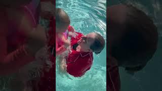 Toddler Swimming Video  #swimmingpool  #pool #learntoswim #babyswimming #swim