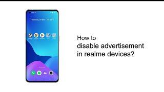 realme  Quick Tips  How to disable advertisement in realme devices