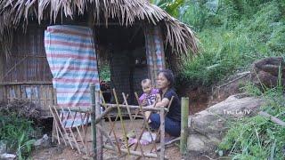 Single mother lives alone - Builds fence - Harvests dragon fruits to sell