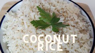 COCONUT RICE  Easy Recipe  Rice Cooker