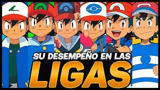 El DESEMPEÑO de ASH en CADA LIGA POKÉMON  