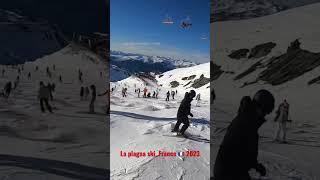 Wow ‼️ Skiing la plagna France  2023 #holiday  #olahraga  #france  #skiing  #laplagne