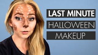 Last Minute No Spend Snapchat Deer Halloween Makeup