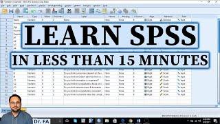 Learn SPSS in Less Than 15 Minutes - From Data Entry to Perform Analysis - SPSS Tutorial - SPSS 29