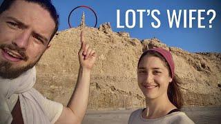 Is this the Pillar of Salt of Lots wife ?  in Jordan Dead Sea 4K