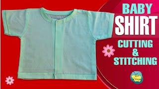 Baby boy Shirt Cutting and Stitching full Tutorial in Hindi l Basic Stitching Course Lesson_13