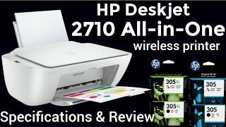 HP Deskjet 2710 All-in-One wireless Printer Full specifications and Review