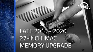 How to Install Memory Into a 27-Inch Apple iMac Late 2015 - 2020 iMac171 iMac183 iMac191