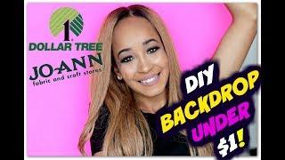 DIY BACKDROPS UNDER $1 - DOLLAR TREE & JOANNS  Kym Yvonne