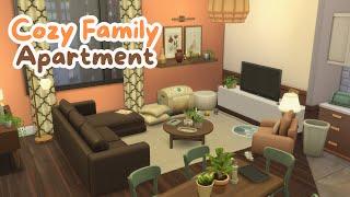 Cozy Family Apartment with cc   The Sims 4 Speed Build