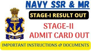 RESULT OUT  1800+ VACANCIESINDIAN NAVY SSR & MR 022024 - STAGE-II IMPORTANT TIPS IN TAMIL