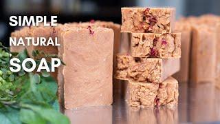 Making Rose Clay Soap  - Hot Process Method