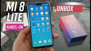 Xiaomi Mi 8 LiteYouth Edition Aurora Blue Unboxing and Hands on