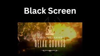 Black Screen  Relaxing Sounds -  8h rustling leaves with wind sounds