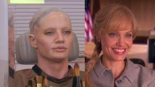 Angelina Jolie transformation into a man Salt 2010 Behind The Scenes