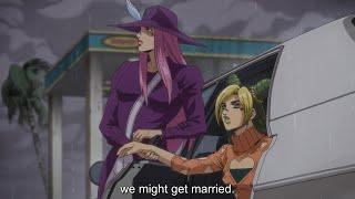 Jojo Stone Ocean Part 3 Ending Scene  Emporio Meets Jolyne Irene After Pucci Reset the Universe