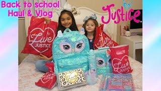 Justice back to school Haul and Vlog 2018