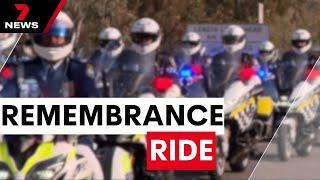 Police complete Wall to Wall remembrance ride in Canberra  7NEWS