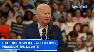 Biden speaks after first presidential debate