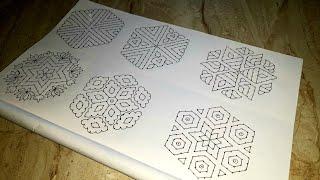 15×8 dots kolam designs for beginners. Easy rangoli. Easy Dot kolammuggulu. Daily use kolamrangoli