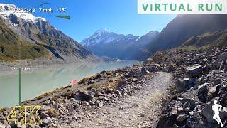 Virtual Run 10K  Virtual Running Videos For Treadmill  Treadmill Workout Mount Cook New Zealand