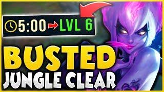 BEST EVELYNN JUNGLE ROUTE FOR 1v9  Level 6 in 5 Minutes Every Time League of Legends