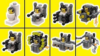 How to Build LEGO G-Man Toilet Minifigures Skibidi Toilet