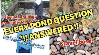 TOP 25 KOI FISH POND questions ANSWERED MUST WATCH EVERYTHING you need to know **