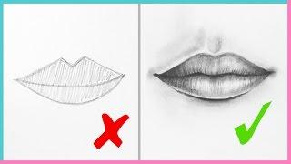 DOs & DONTs How to Draw Realistic Lips & the Mouth Step By Step  Art Drawing Tutorial