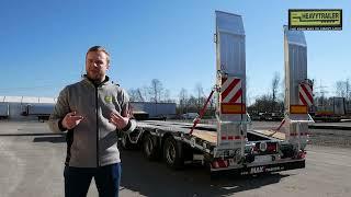 Ein richtig starkes Teil der MaxTrailer 3-Achs-Tele-Semi mit Rampen MAX100