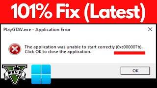 How to Fix 0xc00007b Error windows 11  Run Games and Application  GTA 5