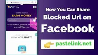 100% Working How To Share Blocked Links On FacebookInstagram - ShrinkMe.io