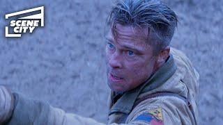 Fury You Done Much Killing? BRAD PITT HD CLIP  With Captions