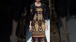Model Baju Tunik Tenun Etnik Khas Indonesia #dress #dresses #baju #bajudesign #bajulebaran #batik