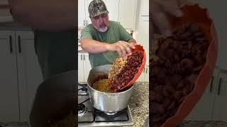 How to feed 50 plus people Jambalaya. #food #goodavibes #jambalaya #louisiana #shorts