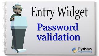 Python Tkinter Entry Widget Passwort - validation english #5