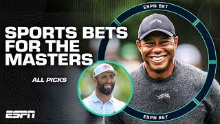 ALL THINGS betting on The Masters ️ Tiger Woods Jon Rahm and MORE   ESPN BET Live